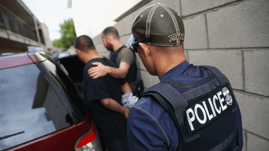 Florida police officers making an arrest